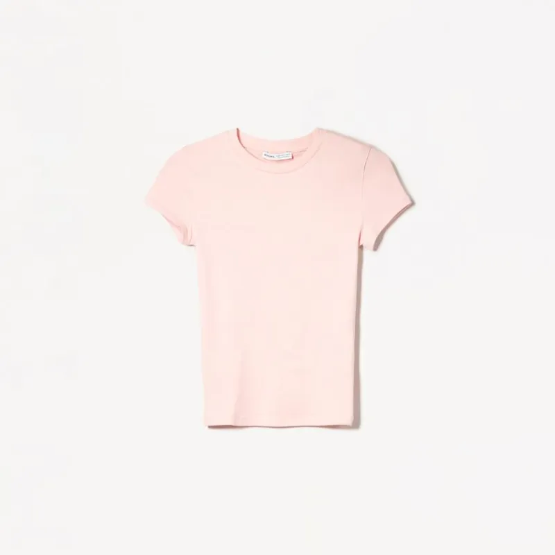 Camiseta manga corta cuello redondo
