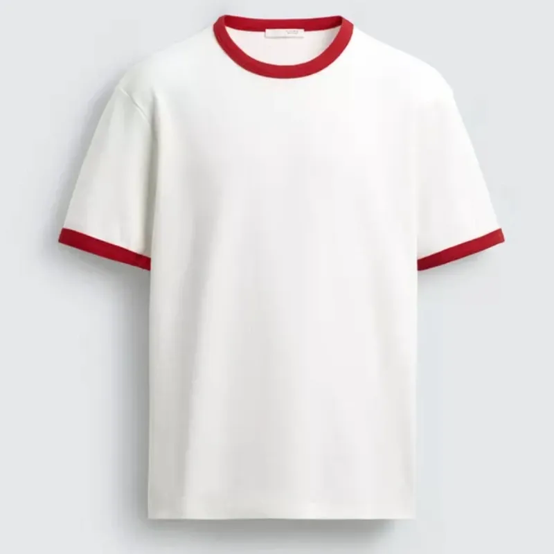 Camiseta Rib Contraste Básica