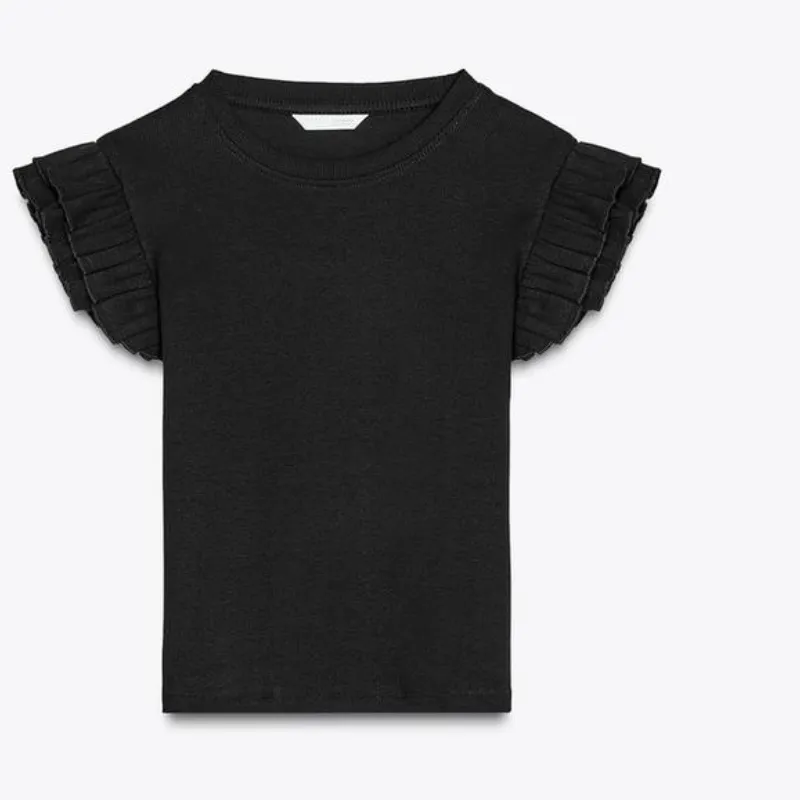 Camiseta Rib Volantes