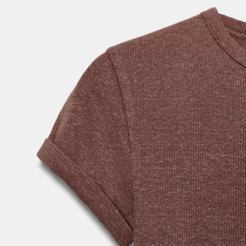Camiseta Rústica Con Lino