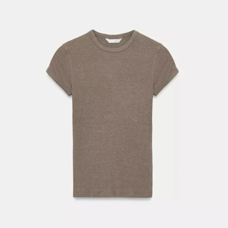 Camiseta Rústica Con Lino