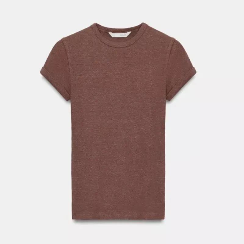 Camiseta Rústica Con Lino