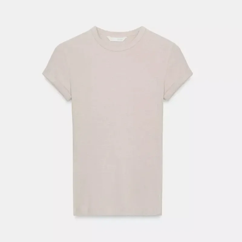 Camiseta Rústica Con Lino