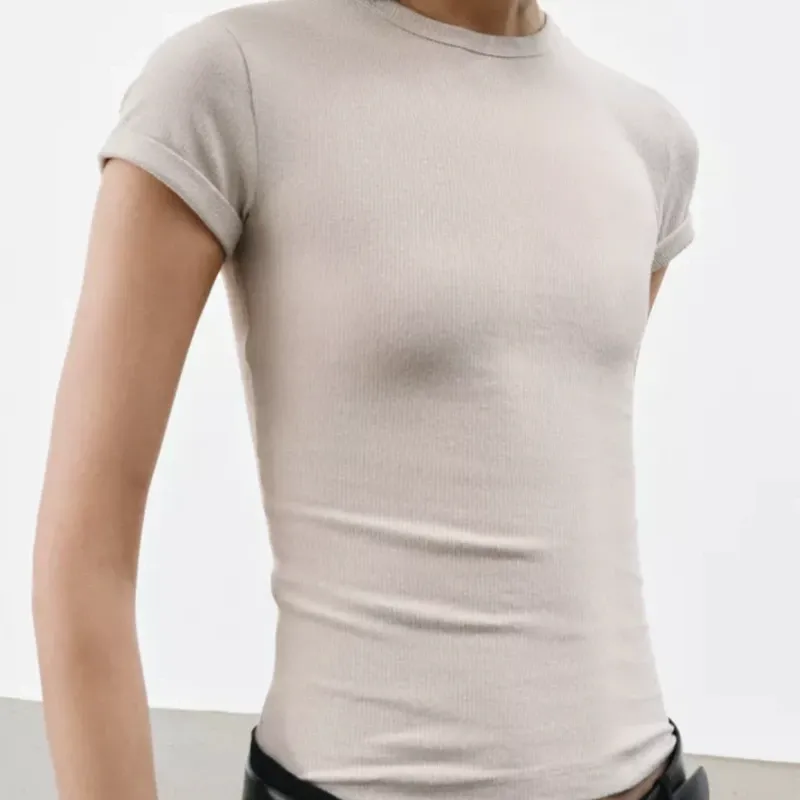 Camiseta Rústica Con Lino