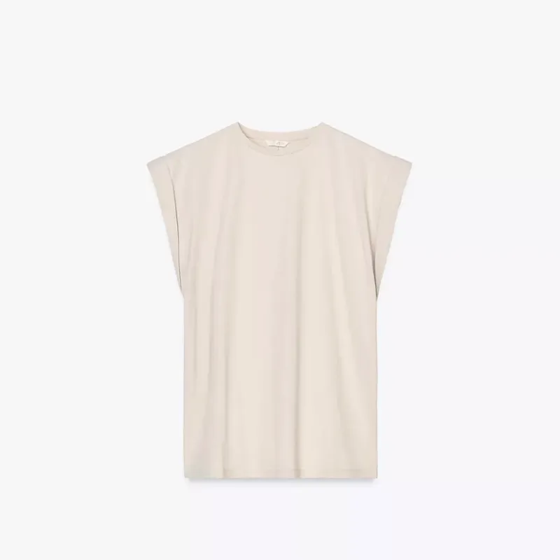 Camiseta rústica manga caída 