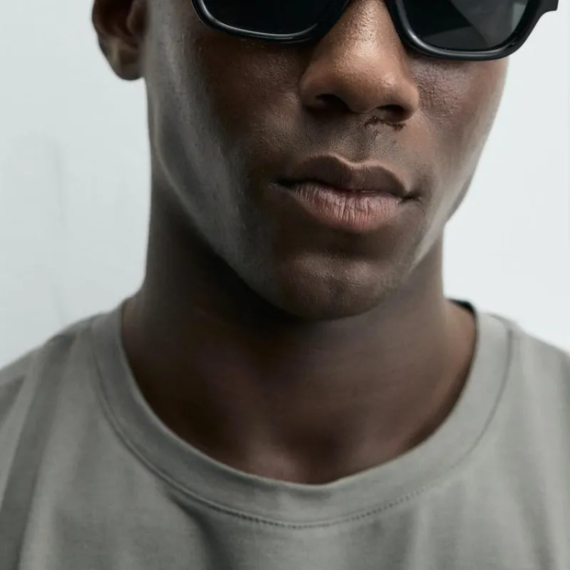 Camiseta slim fit (Verdoso)