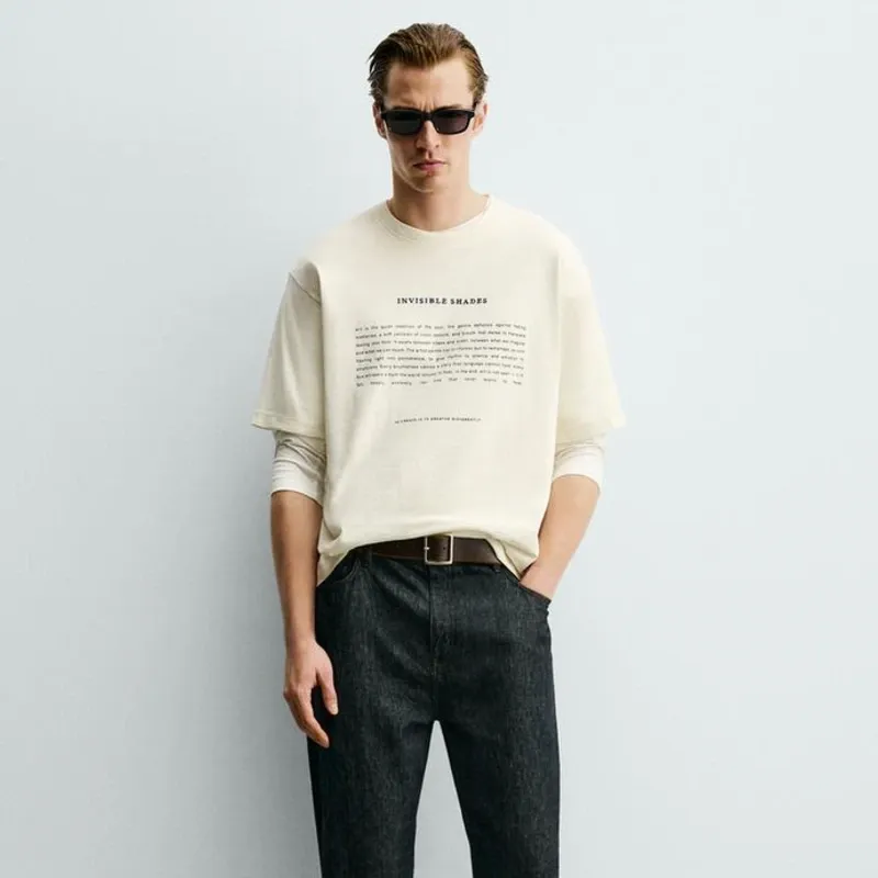 CAMISETA TEXTO ESTAMPADO