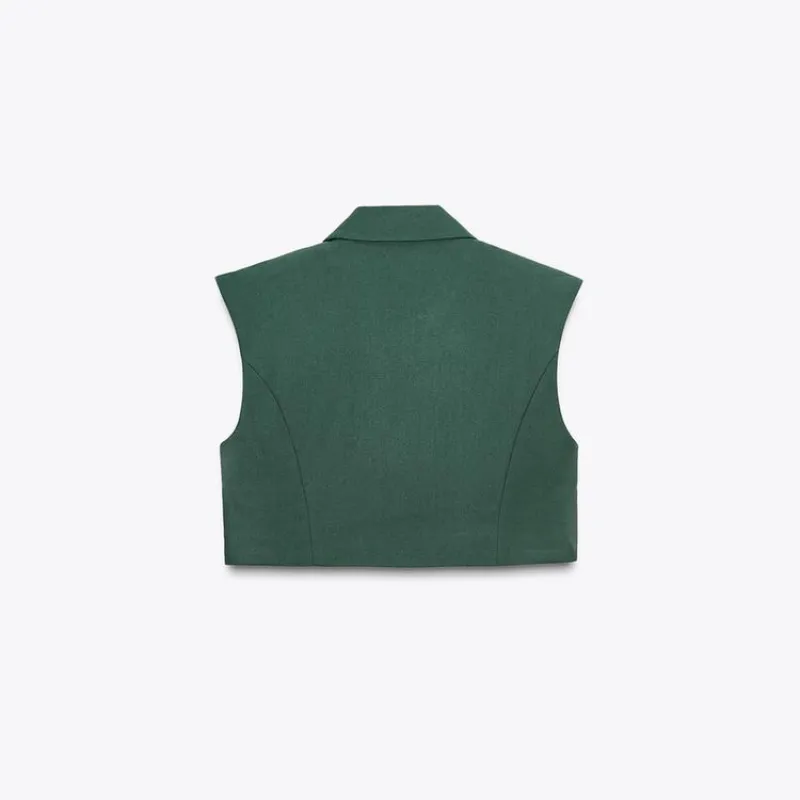 Chaleco de cuello solapa