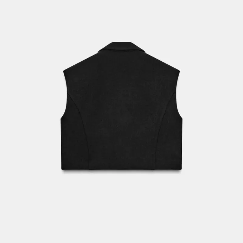 Chaleco de cuello solapa