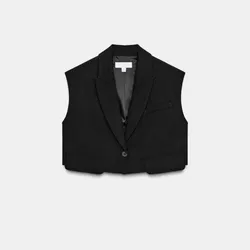 Chaleco de cuello solapa