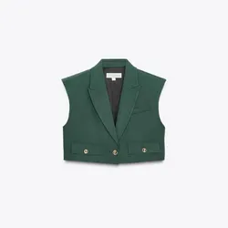 Chaleco de cuello solapa