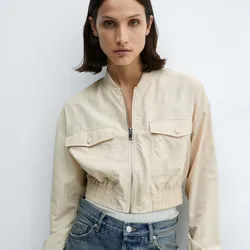 Chaqueta bomber bolsillo