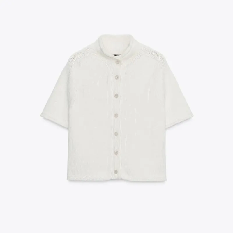 Chaqueta punto manga corta