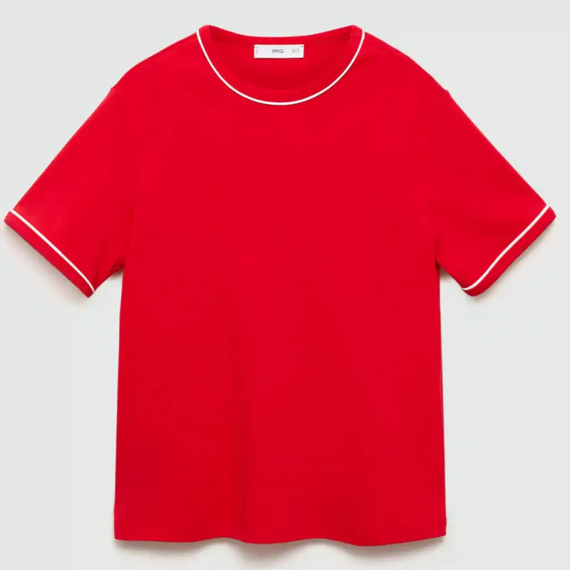 Camiseta Rib Contraste