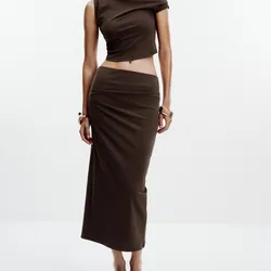 Falda Midi Textura