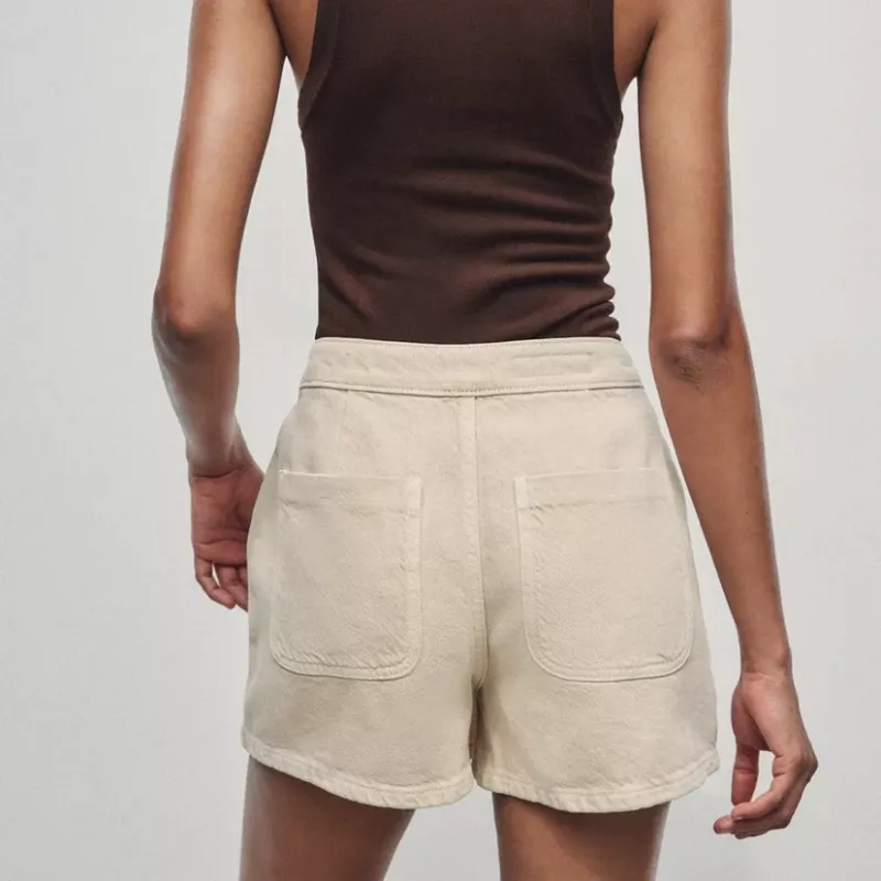 Falda pantalón denim