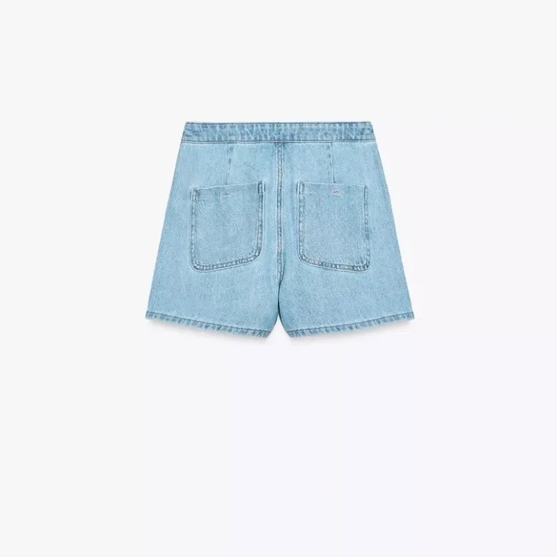 Falda pantalón denim