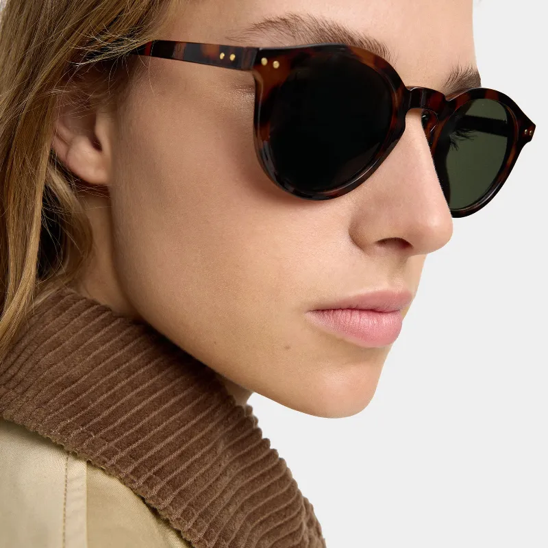 Gafas de Sol Armadura Carey Marrón 