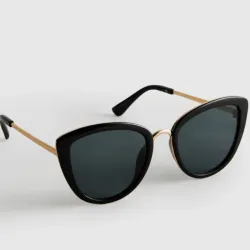 Gafas De Sol Negras Estilo Ojo De Gato