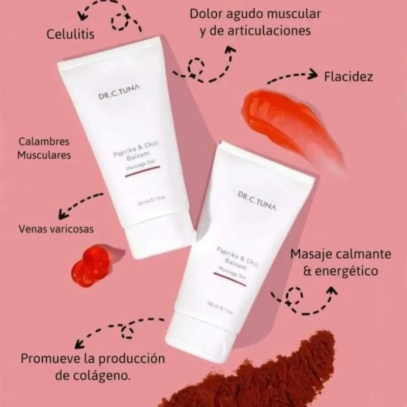 Gel para masaje Paprika y Pimentón 