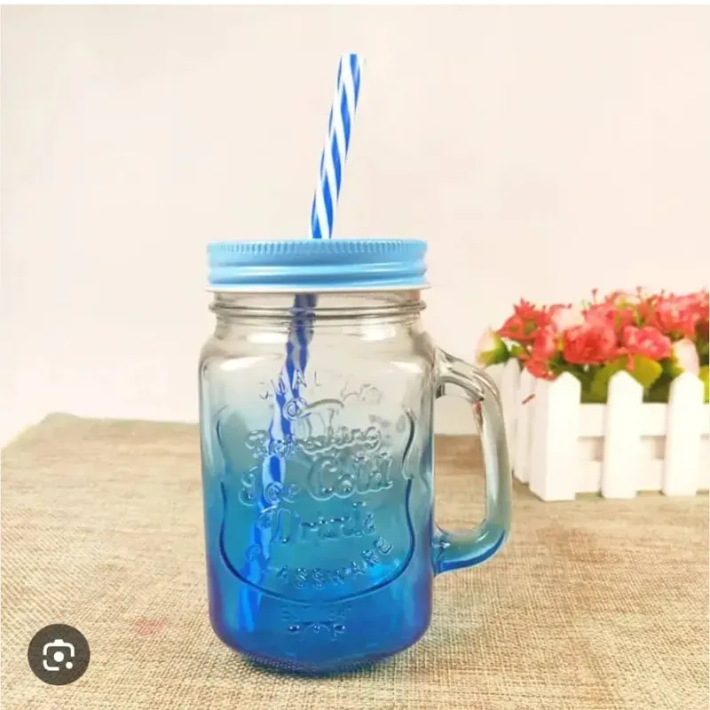 Jarra Cristal con Pajita