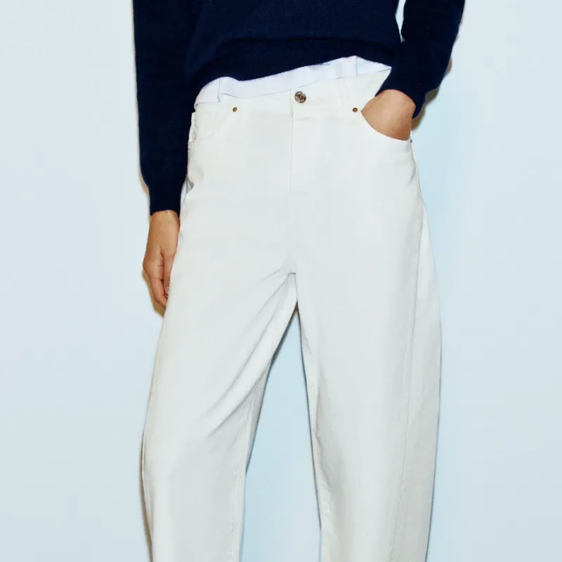 Jeans Barrel Tiro Alto
