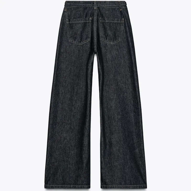 Jeans Bootcut Tiro Alto Cinturón 