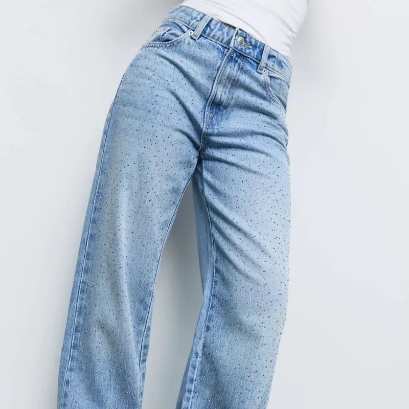 Jeans Recto Piedras