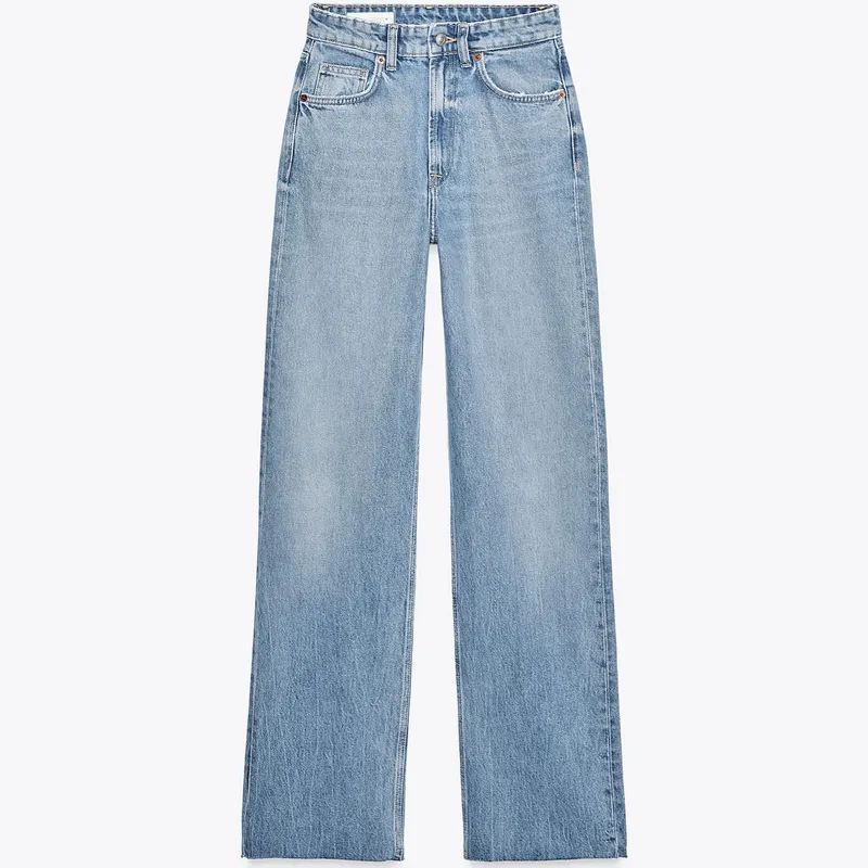 Jeans TRF Wide Leg Tiro Alto
