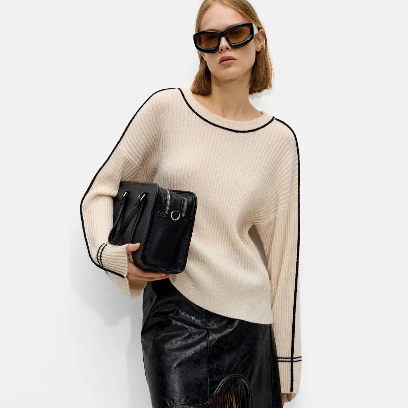 Jersey Cuello Perkins Detalle Contraste