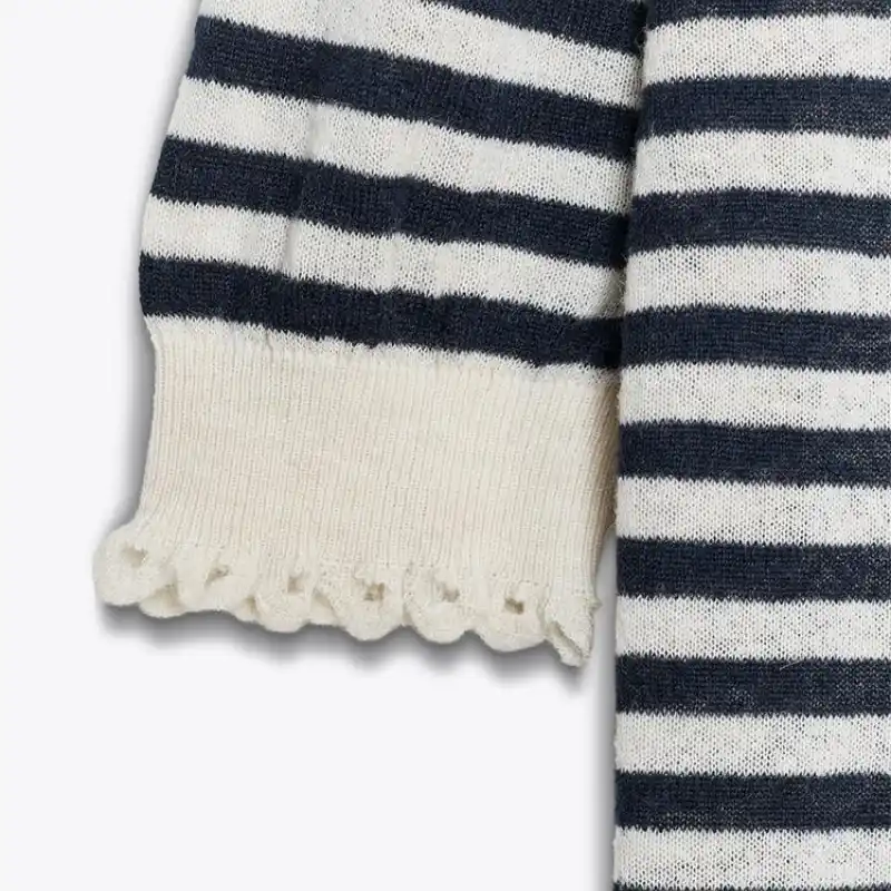 Jersey mangas cortas punto rayas 