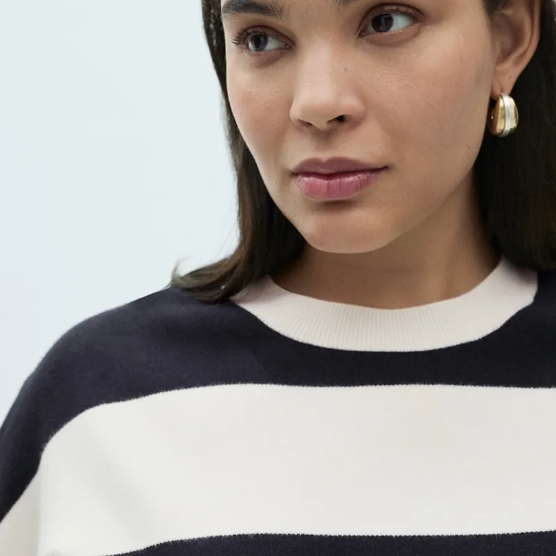 Jersey rayas cuello redondo 