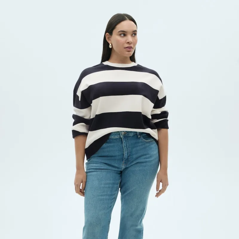 Jersey rayas cuello redondo 
