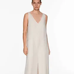 Mono largo mezcla de lino