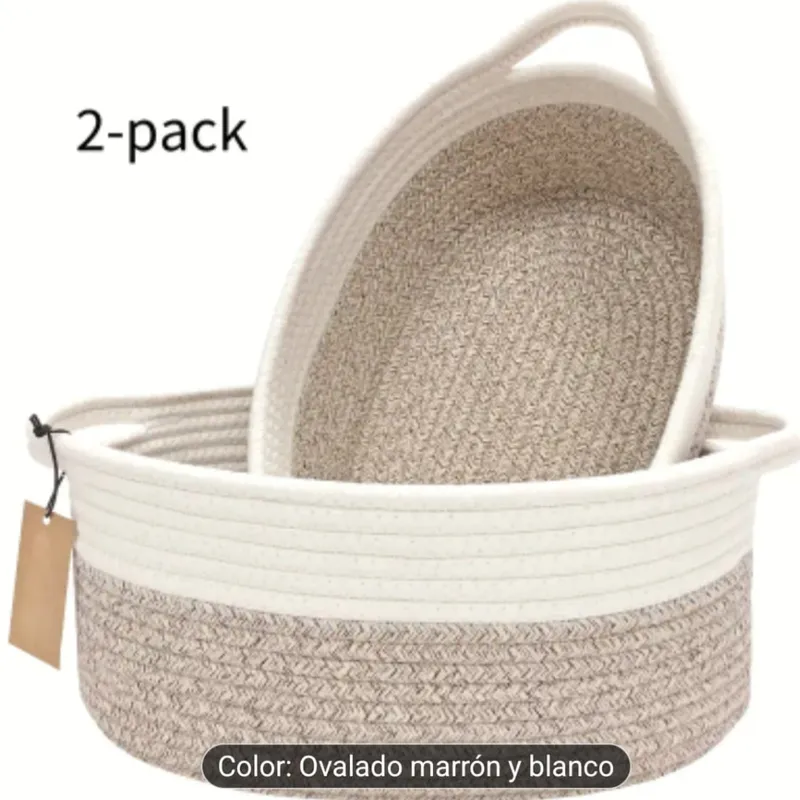 Pack de 2 Cestas Ovaladas