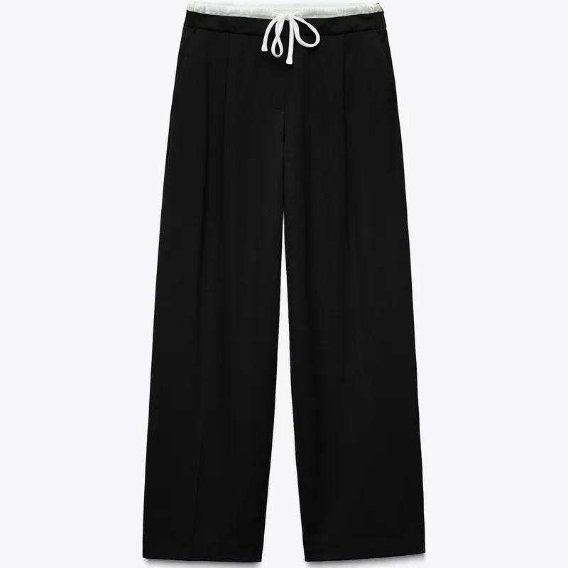 Pantalón Ancho Cintura Doble