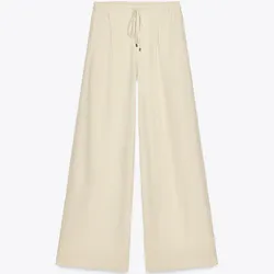 Pantalón Ancho Lino Cinturón 