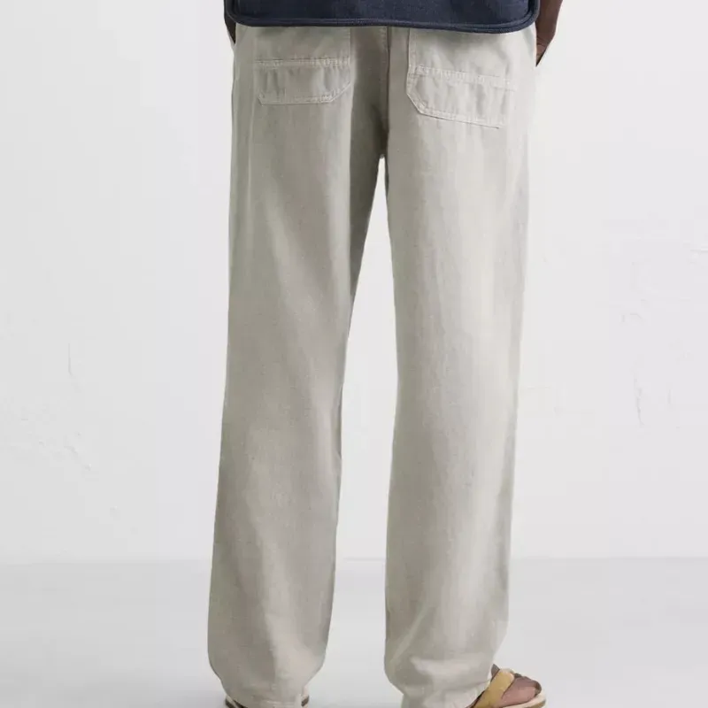 Pantalón de Algodón-Lino