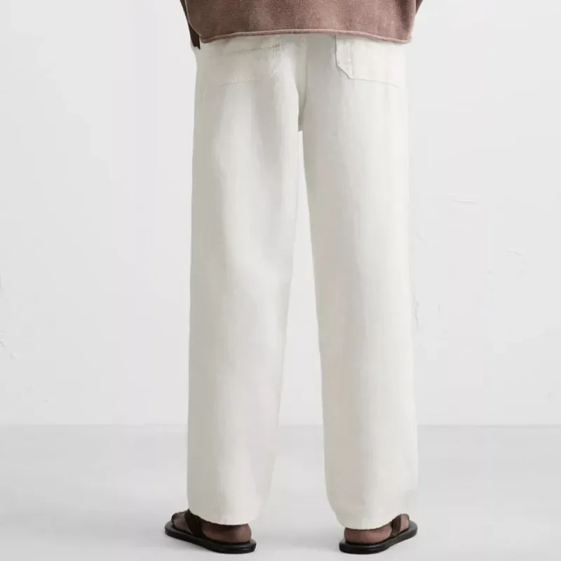 Pantalón de Algodón-Lino