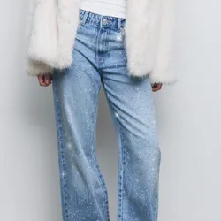 Pantalon detalles brillos