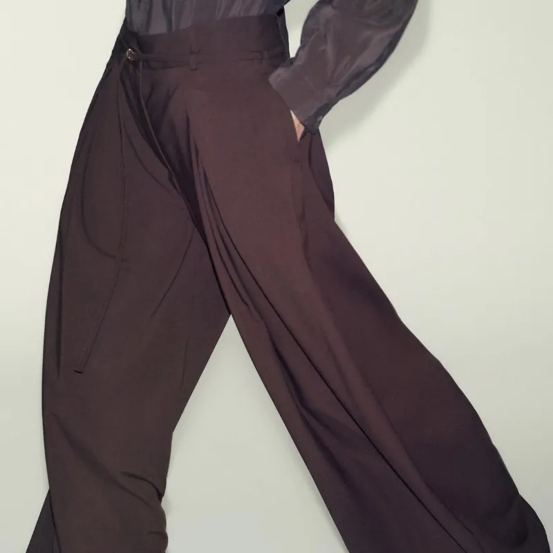 Pantalón Extra Wide Leg Pinzas Delanteras