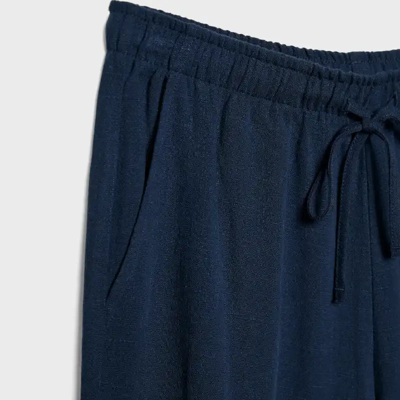 Pantalón Fluido Mezcla Lino