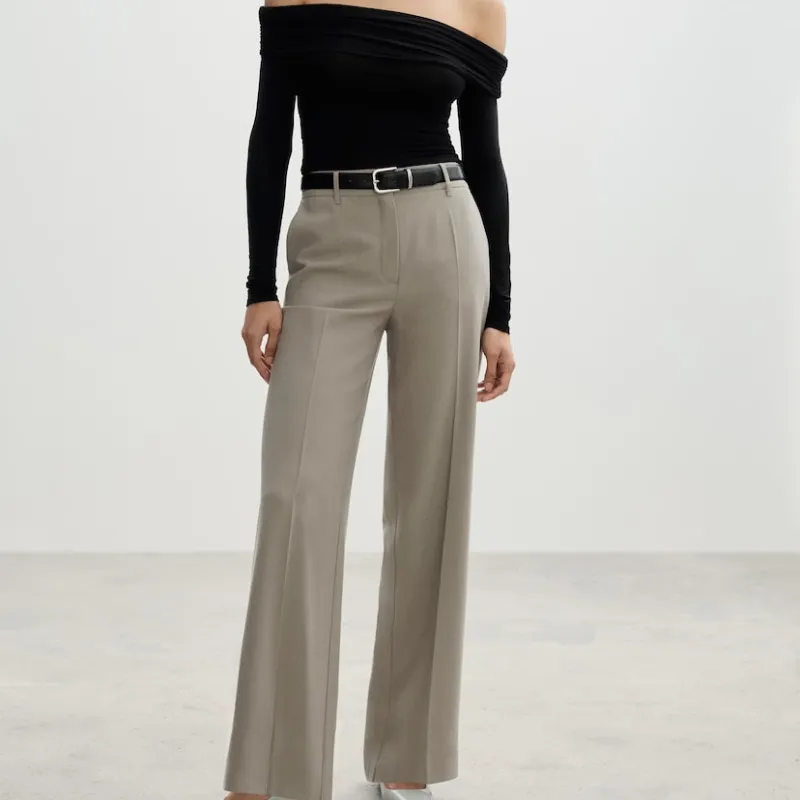 Pantalón pinzas wideleg