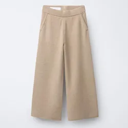 Pantalón punto wide leg