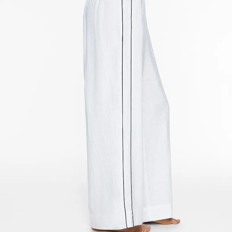 Pantalón raya costados 100%lino