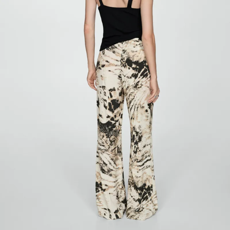 Pantalón Recto Animal Print