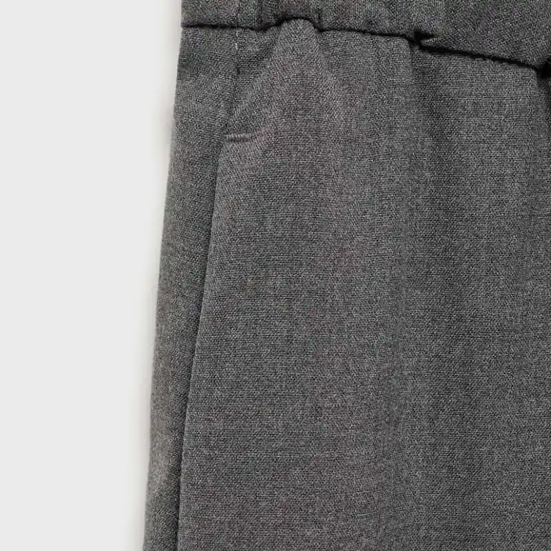 Pantalón recto cintura elástica 