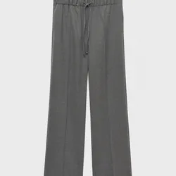 Pantalón recto cintura elástica 