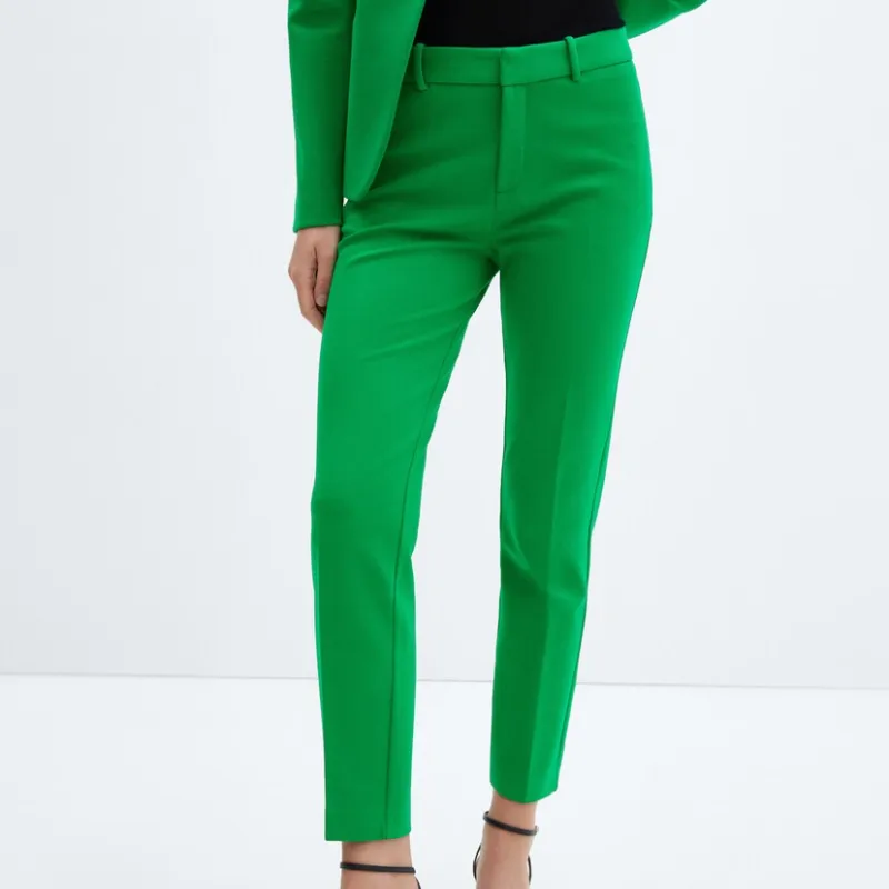 Pantalón recto punto roma