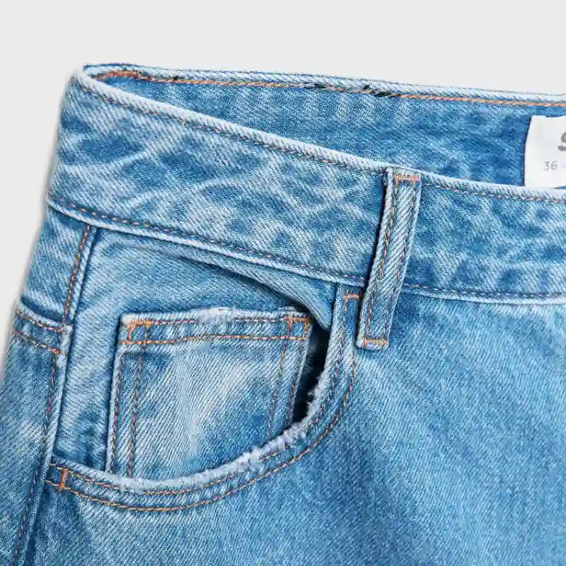 Pantalón recto wide flare